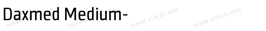 Daxmed Medium字体转换 Daxmed Medium字体转换